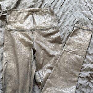 Shimmering Metallic Leggings